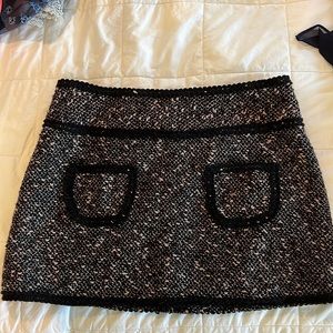 nanette lepore tweed mini skirt